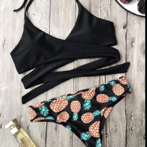 zaful pineapple bikini